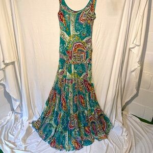 Jones New York MInt Floral Maxi Dress